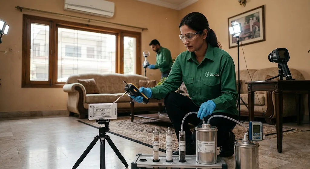 Limitations of indoor air quality testing and why testing results should be combined with professional evaluation